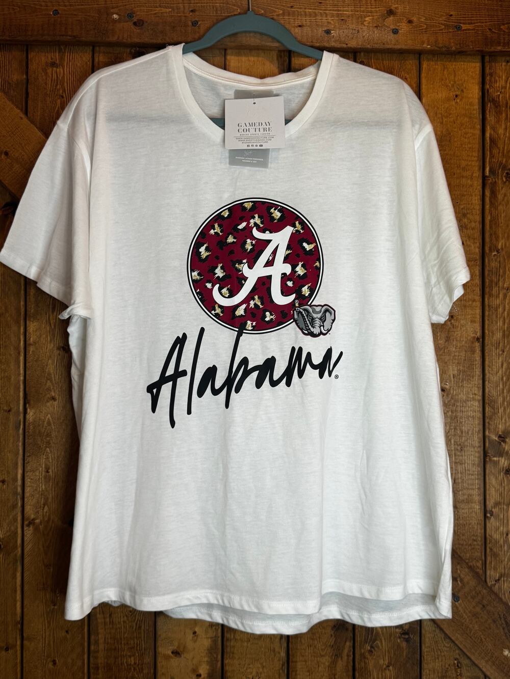 NWT Gameday Couture Alabama Crimson Tide Wild Expectations Flowy T-Shirt XXL Wht